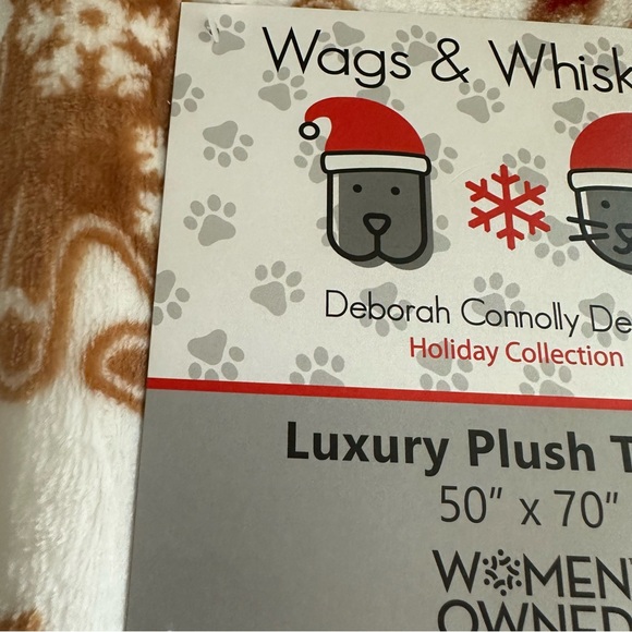 Cat Christmas throw blanket - Picture 2 of 6